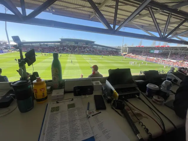 View of the Wrexham's Racecourse Ground