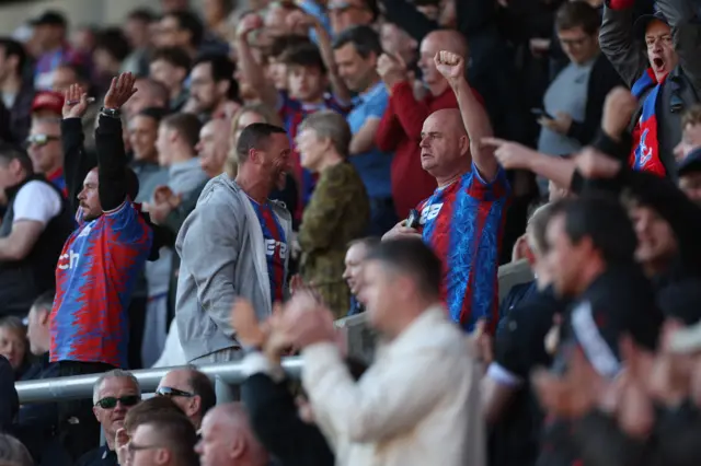 Crystal Palace fans celebrate