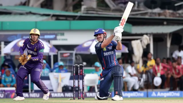 Mitchell Marsh bats for Lucknow