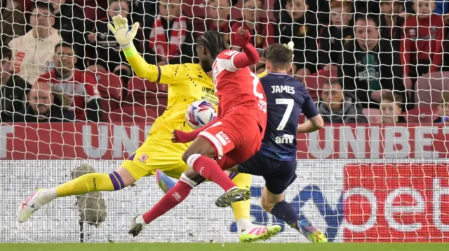 Daniel James scores for Leeds