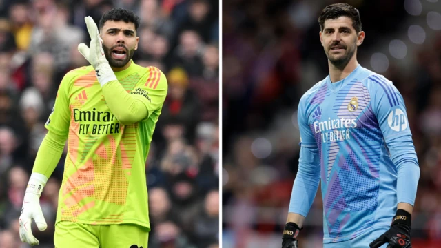 David Raya and Thibaut Courtois