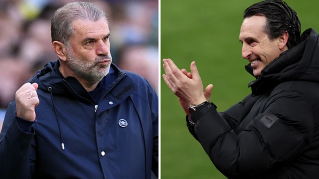 Ange Postecoglou and Unai Emery