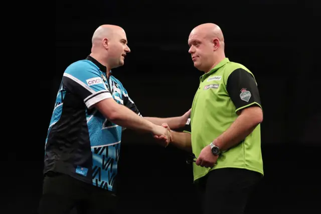 Rob Cross and Michael van Gerwen