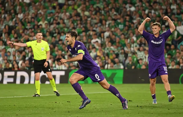 Ranieri celebrates his goal at Betis
