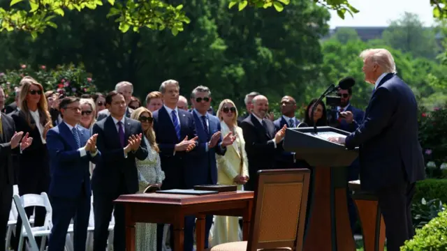 Trump speaks at the White House