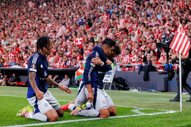 Casemiro of Manchester United celebrates
