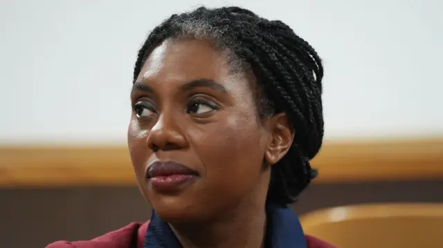 A file photo of Kemi Badenoch. She is looking of camera to the side