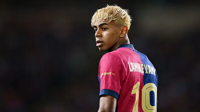 Barcelona's Lamine Yamal