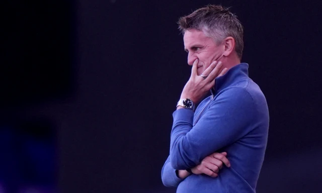 Ipswich Town manager Kieran McKenna looks on