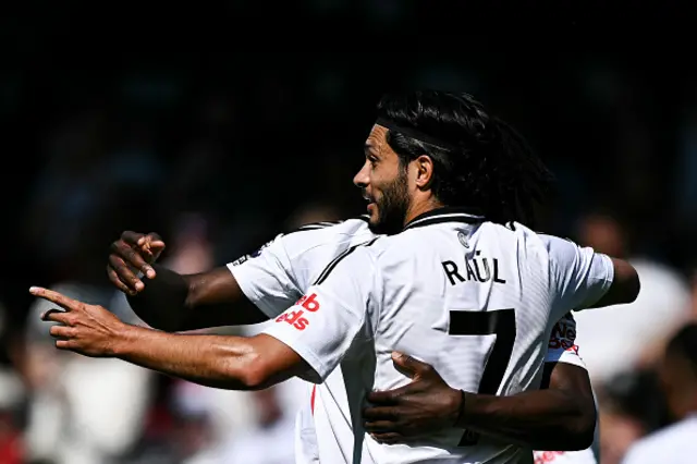 Raul Jimenez celebrates