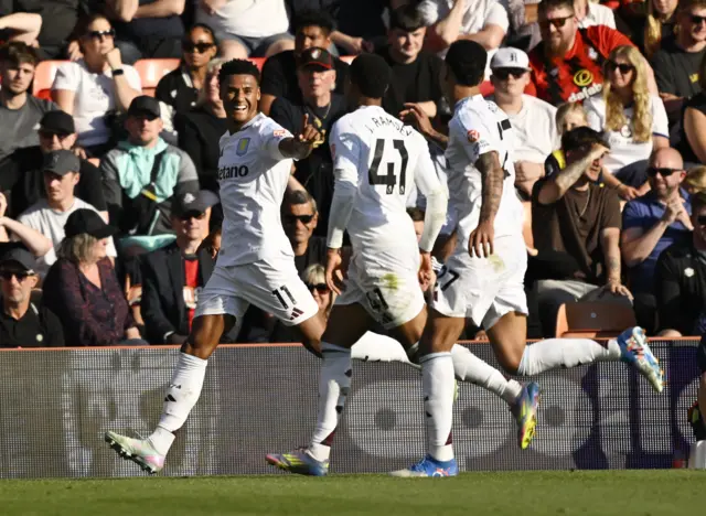 Ollie Watkins celebrates