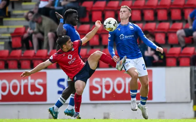 St Johnstone lead at home to Ross County