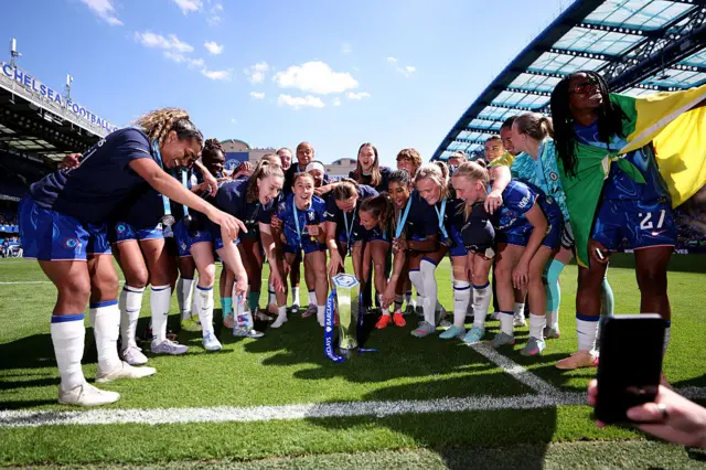 Chelsea lift the WSL trophy