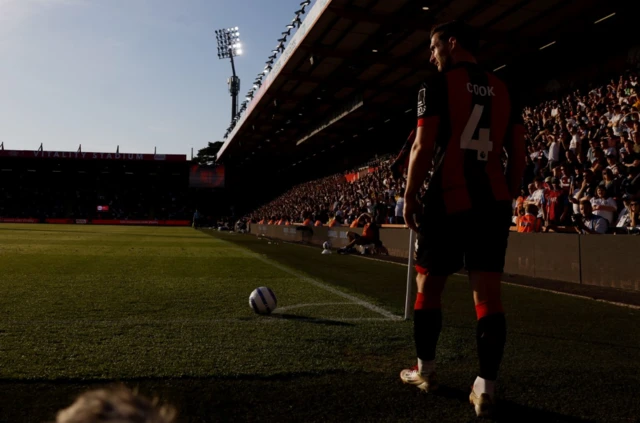AFC Bournemouth's Lewis Cook to take a corner