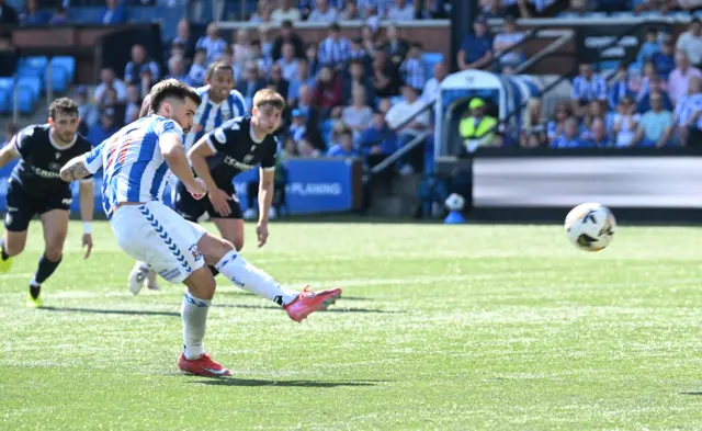 Danny Armstrong scores from the spot