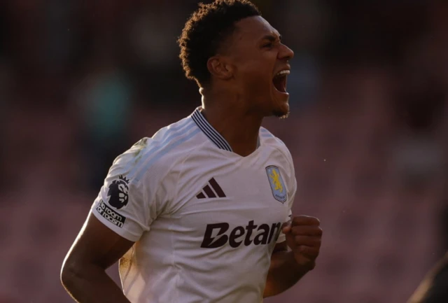 Aston Villa's Ollie Watkins celebrates