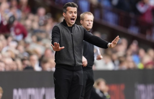 Fulham manager Marco Silva reacts