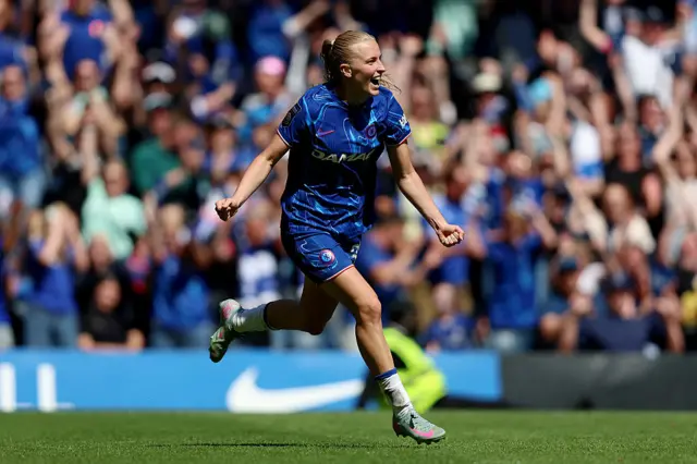 Aggie Beever-Jones celebrates