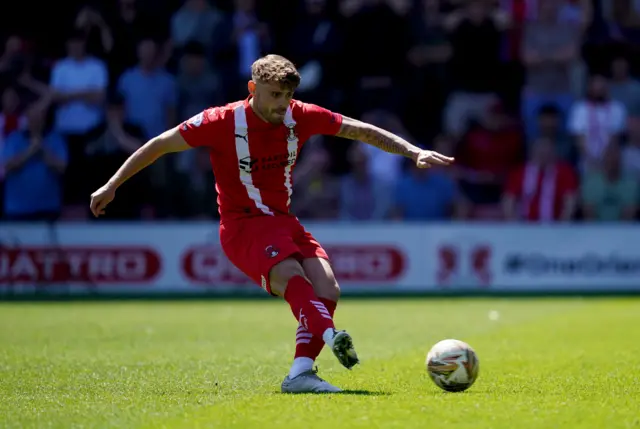 Leyton Orient's Charlie Kelman scores