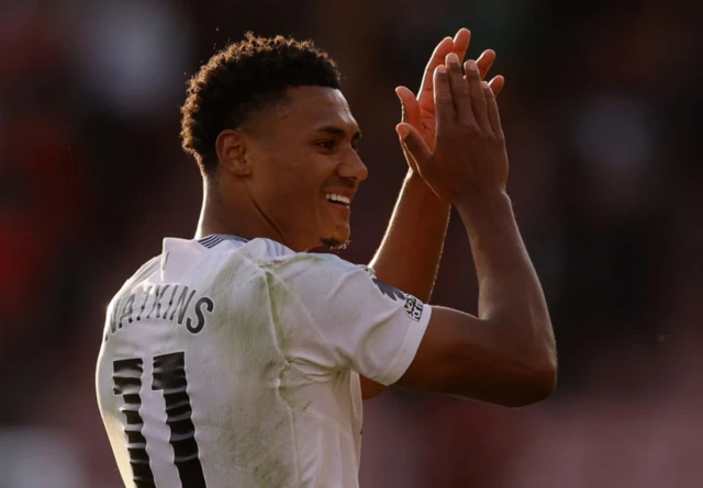 Aston Villa's Ollie Watkins celebrates