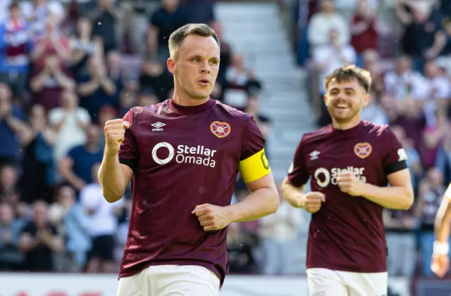 Hearts captain Lawrence Shankland