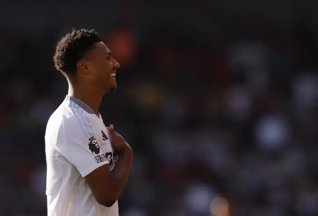 Ollie Watkins celebrates