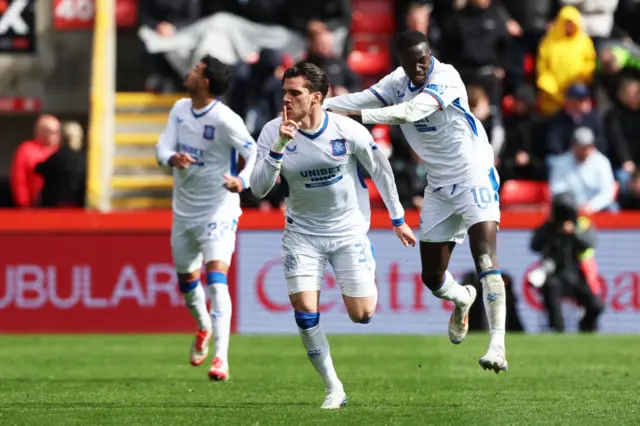 Ianis Hagi cracked in an injury time shot to rescue Rangers at Pittodrie