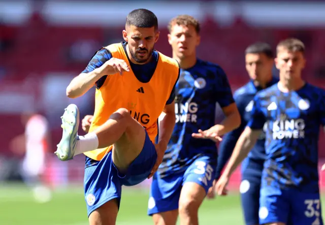 Leicester City's Conor Coady during the warm up