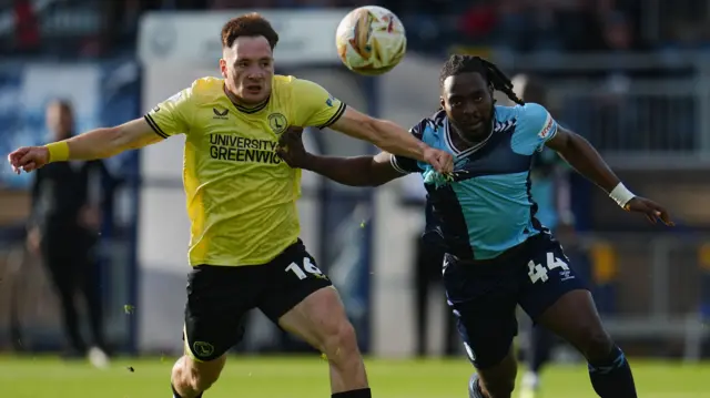 Wycombe v Charlton match action