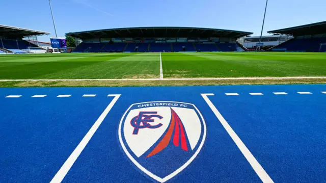 A view of Chesterfield's stadium