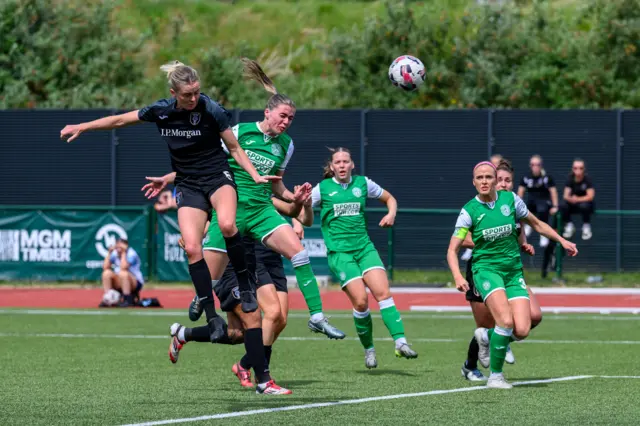 Eilidh Adams equalises for Hibs against Glasgow City