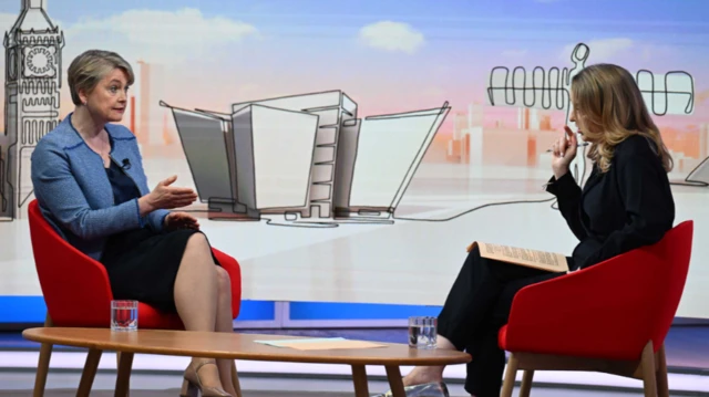 Kuenssberg and Yvette Cooper
