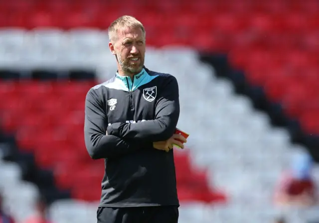 West Ham United manager Graham Potter before the match