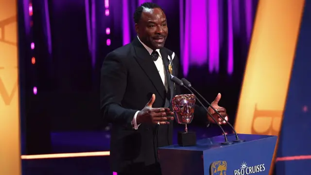 Aryion Bakare with a Bafta