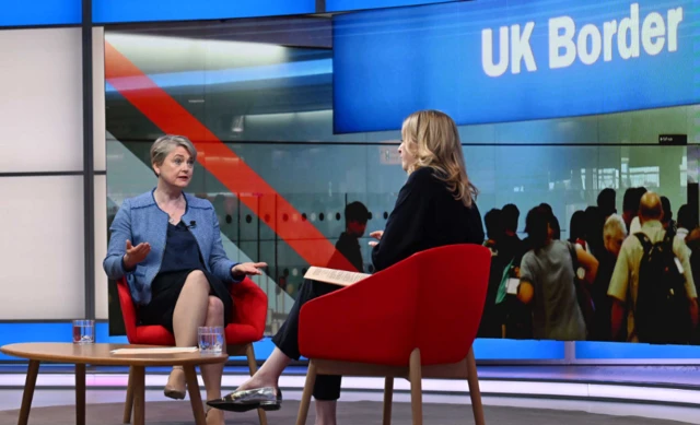 Kuenssberg and Yvette Cooper