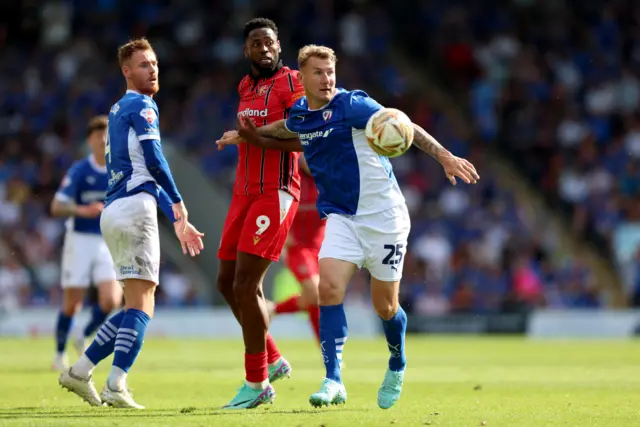 Chesterfield v Walsall match action