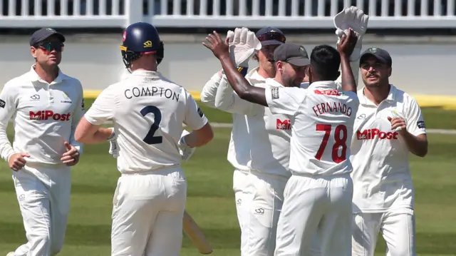 Asitha Fernando dismisses Ben Compton