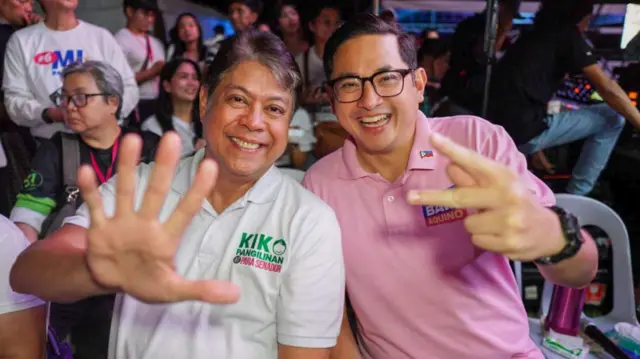 Kiko Pangilinan and Bam Aquino