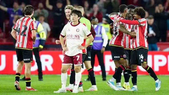 Sheffield United celebrate