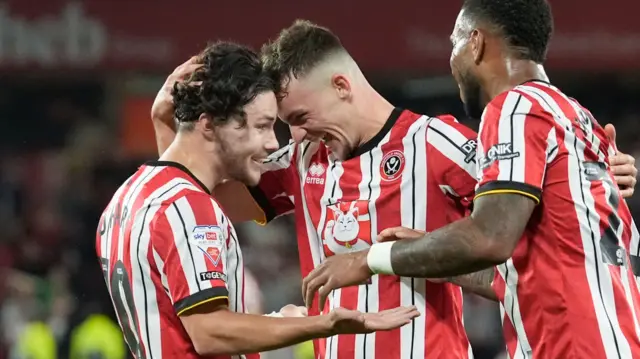 Sheffield United celebrate
