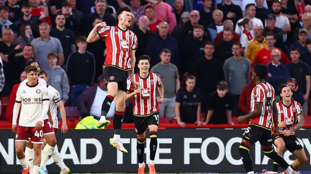 Kieffer Moore celebrates scoring