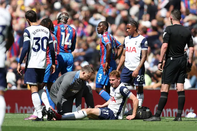 Dejan Kulusevski down injured