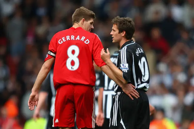 Steven Gerrard and Michael Owen