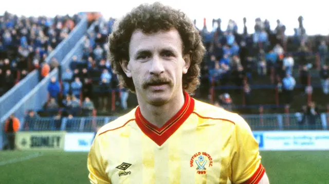 Colin Morris playing for Sheffield United in the 1980s