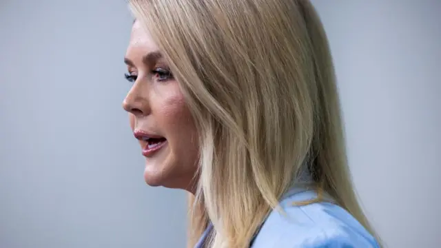 White House Press Secretary Karoline Leavitt takes questions from reporters in the briefing room of the White House in Washington, DC, USA, 09 May 2025.