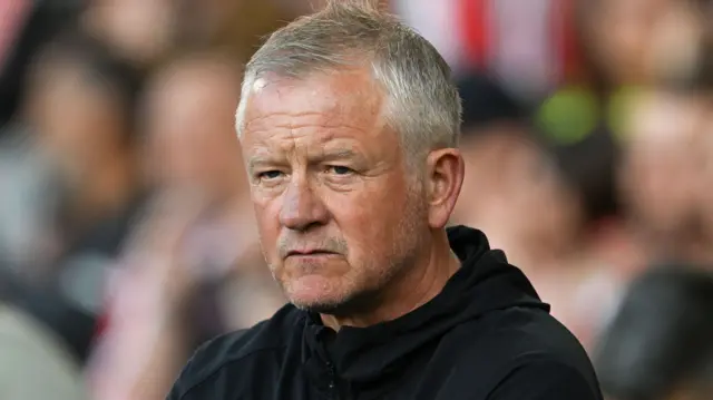 Chris Wilder on the touchline