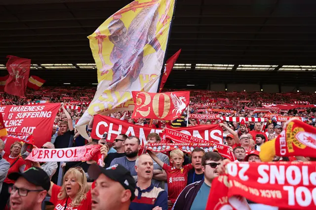 Liverpool fans at Anfield