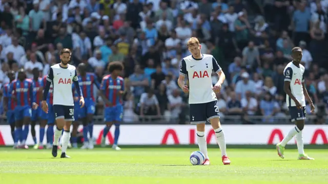 Dejection for Tottenham Hotspur's Dejan Kulusevski