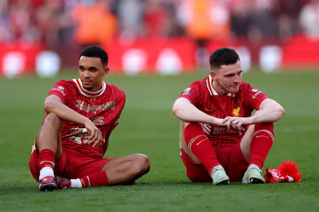 Trent Alexander-Arnold and Andy Robertson