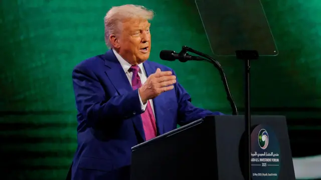 Donald Trump speaks at forum
